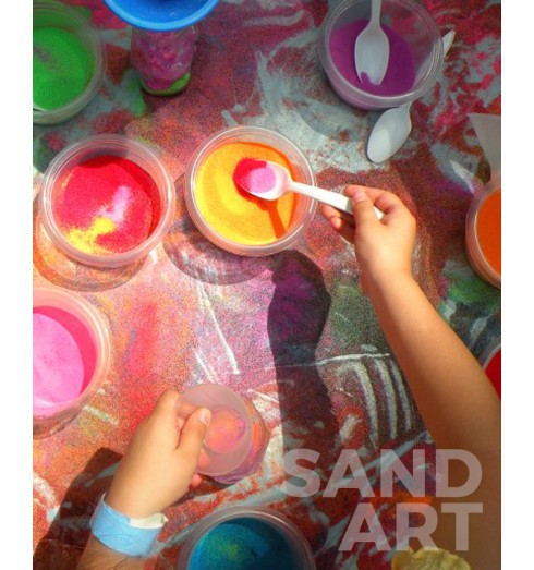 Boley Colored Sand Art Kit - 12 Bottles, 12 Funnels, 12 Sticks, 36 Bags of Sand - Sand Art Bottles Arts and Crafts Party Set for Kids - Great Art Set