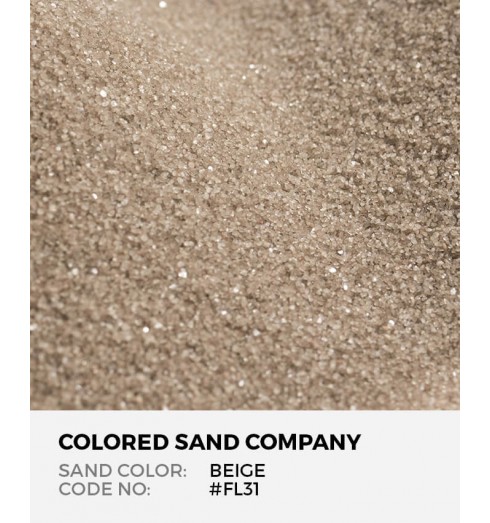 Beige #FL31 Floral Colored Sand Art Material