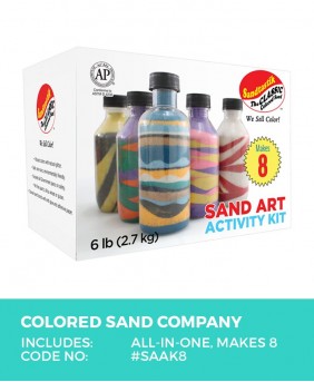 Sand Art Starter Kit 500 ct. Fun Shapes And Colored Sand