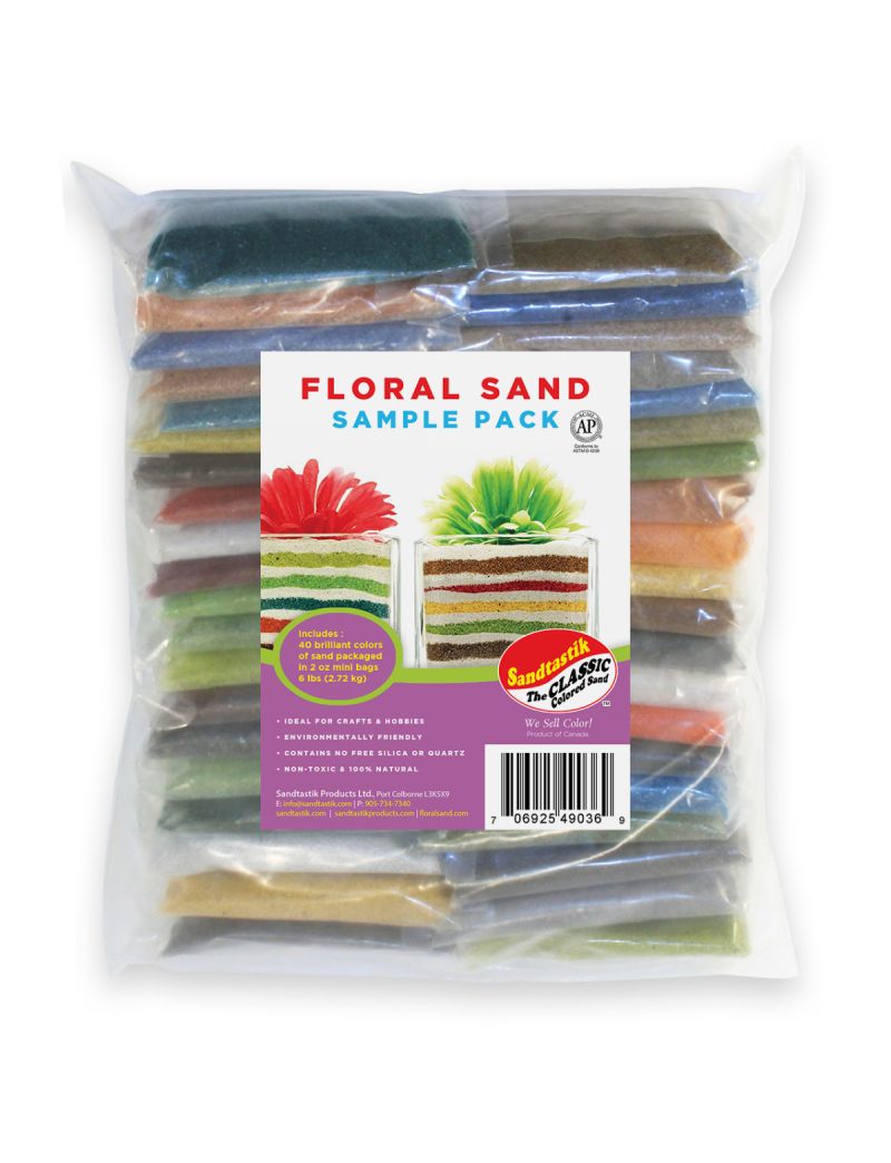 Floral Colored Sand Sample Set