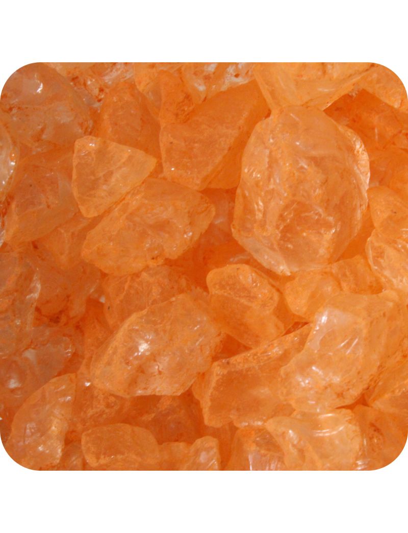 Sandtastik Colored ICE Decorative Glass Gems, Orange