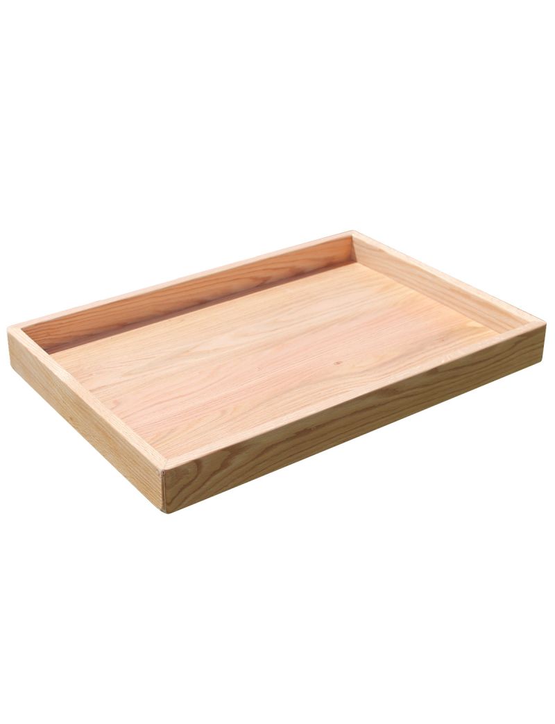 Sand Tray in Solid Oak Finish, 28.5" x 19.5" x 3"