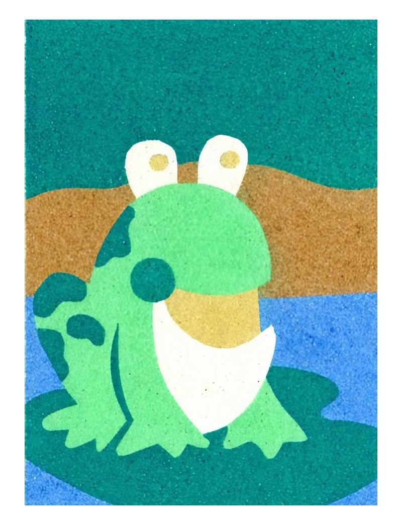Peel 'N Stick Adhesive Sand Art Board, Mr. Frog (5-in x 7-in)