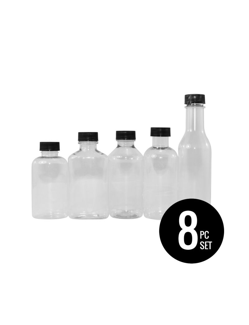 Assorted Shapes Sand Art Bottles, Set of 8