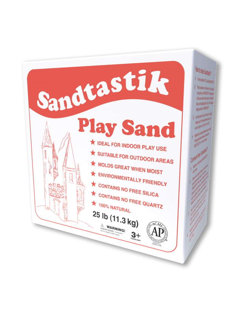 Sandtastik Sparkling White Play Sand, 25 lb (11.3 kg)