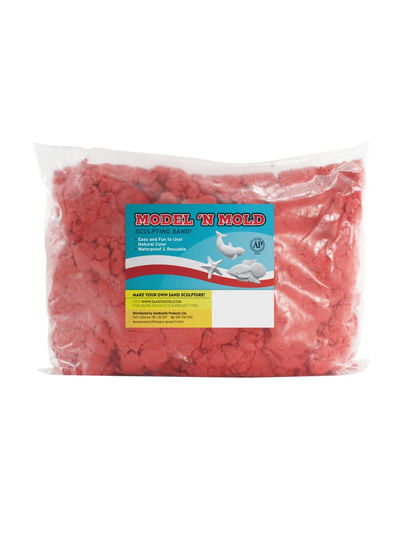 Sandtastik Model 'N Mold Sculpting Play Sand, Red-5 lb (2.3 kg)