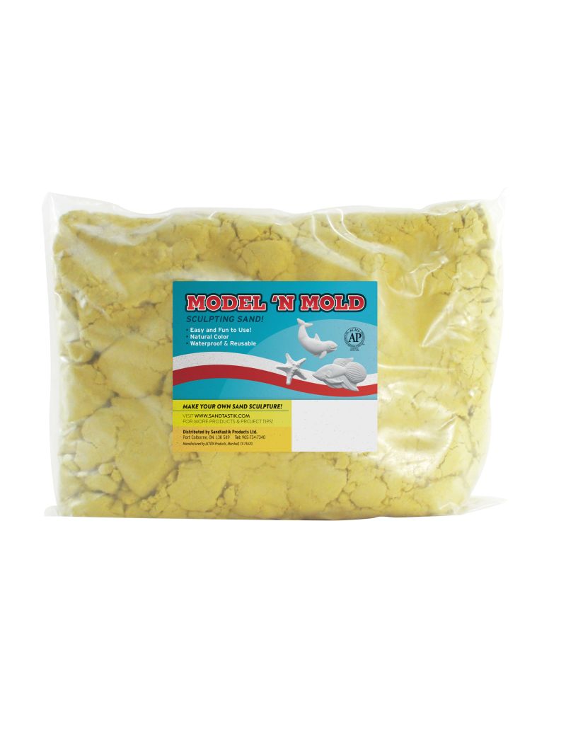 Sandtastik Model 'N Mold Sculpting Play Sand, Yellow-5 lb (2.3 kg)