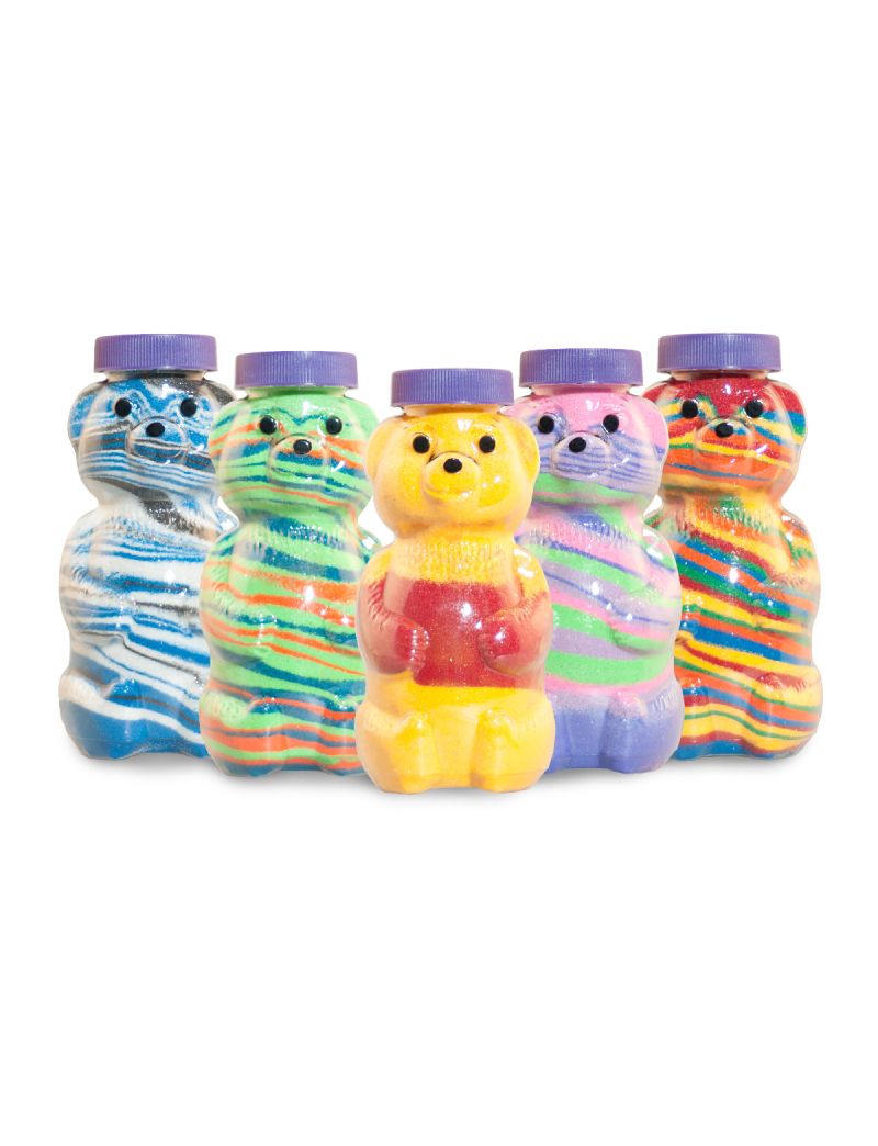 Beary Fun Classic Colored Sand Art Kit, Makes 6 Bottles