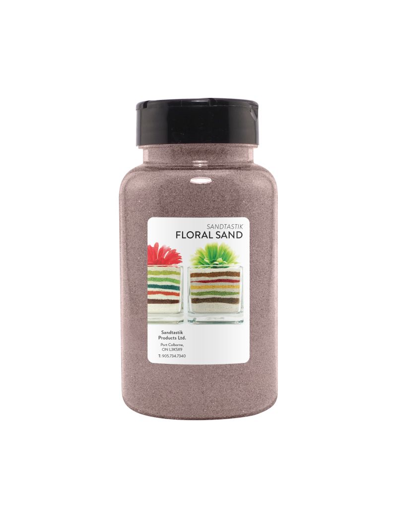 Sandtastik Floral Colored Sand, Light Grey-22 oz (623 g)