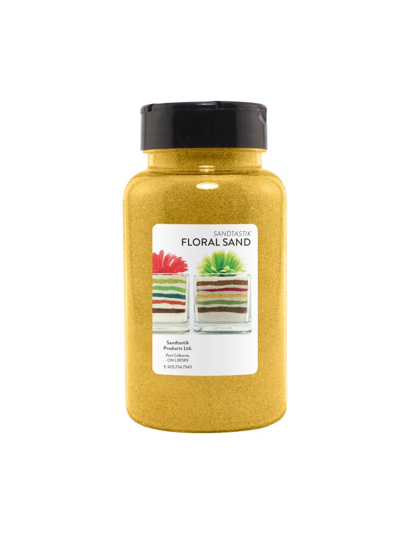 Sandtastik Floral Colored Sand, Buttercup-22 oz (623 g)