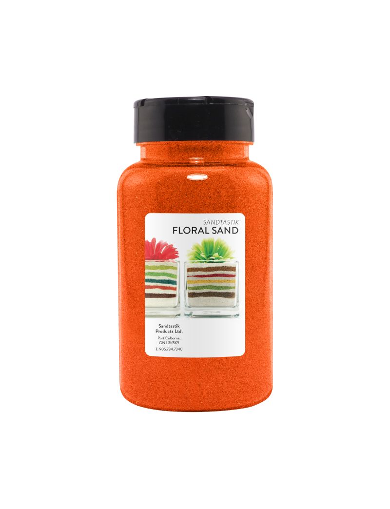 Sandtastik Floral Colored Sand, Orange-22 oz (623 g)