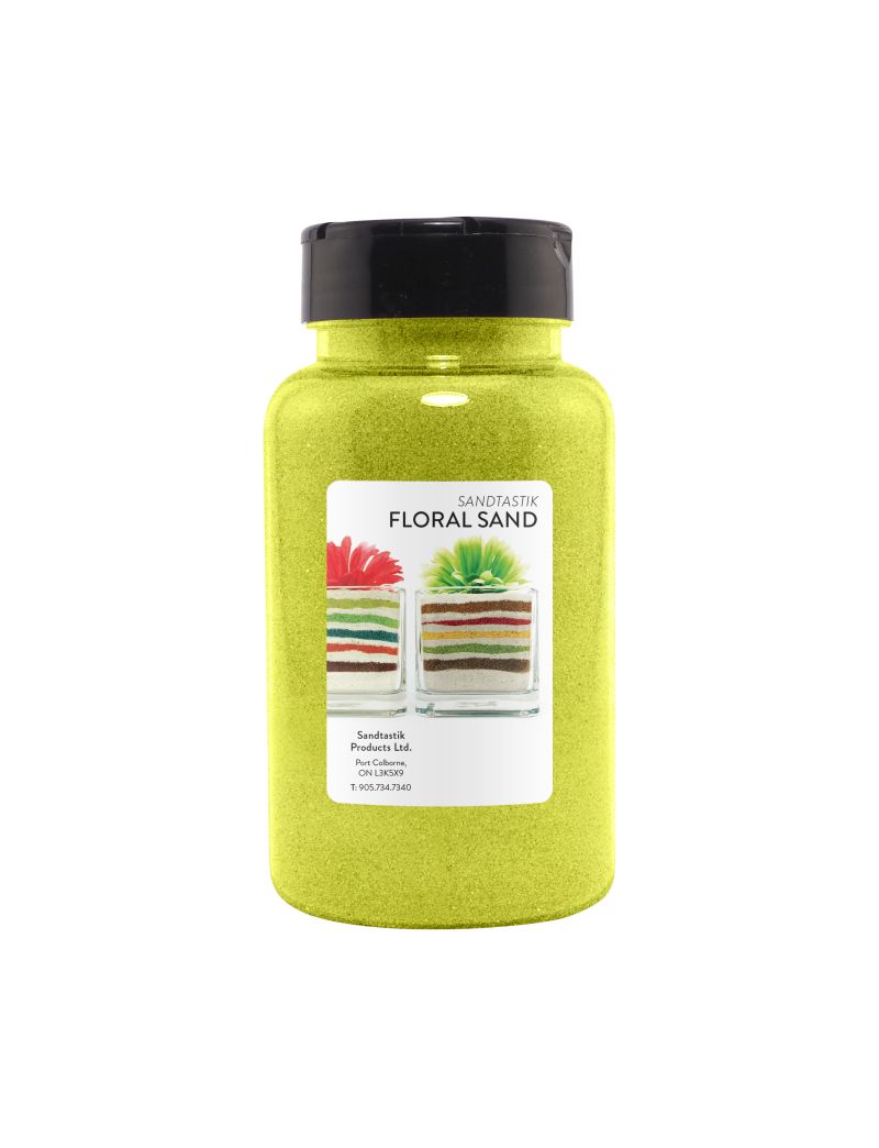 Sandtastik Floral Colored Sand, Lemon Drop-22 oz (623 g)