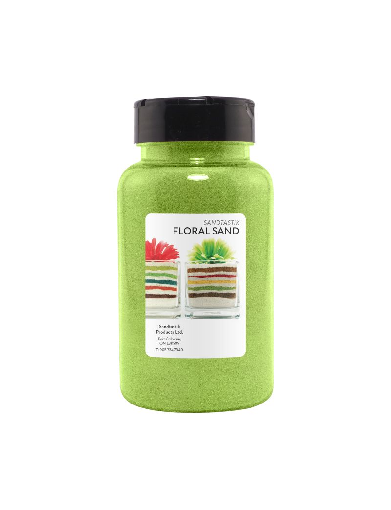 Sandtastik Floral Colored Sand, Citrus Lime-22 oz (623 g)