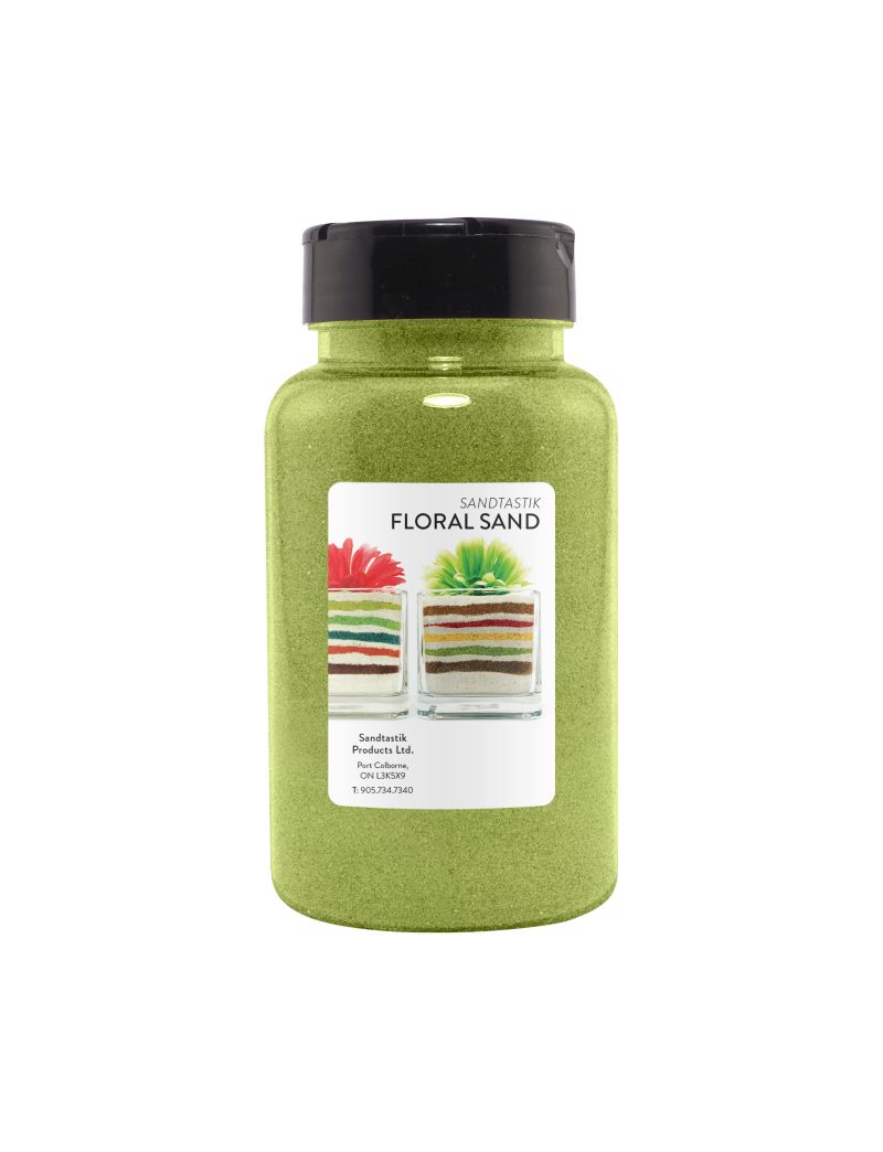 Sandtastik Floral Colored Sand, Wild Lime-22 oz (623 g)