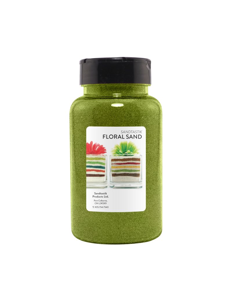 Sandtastik Floral Colored Sand, Sour Apple-22 oz (623 g)