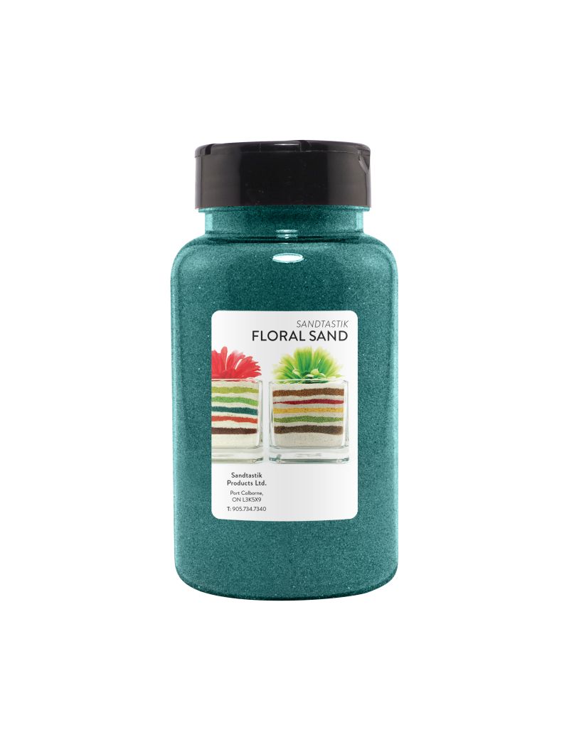 Sandtastik Floral Colored Sand, Teal-22 oz (623 g)