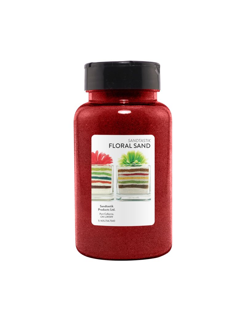 Sandtastik Floral Colored Sand, Dark Red-22 oz (623 g)