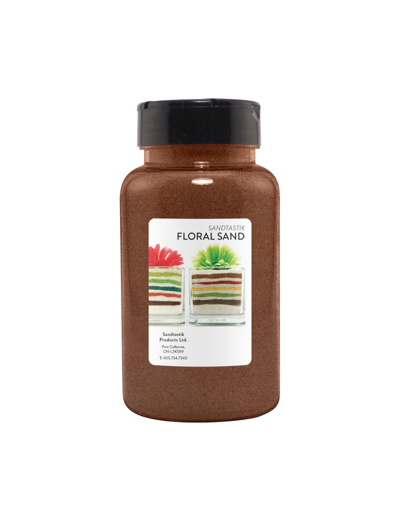 Sandtastik Floral Colored Sand, Coffee-22 oz (623 g)