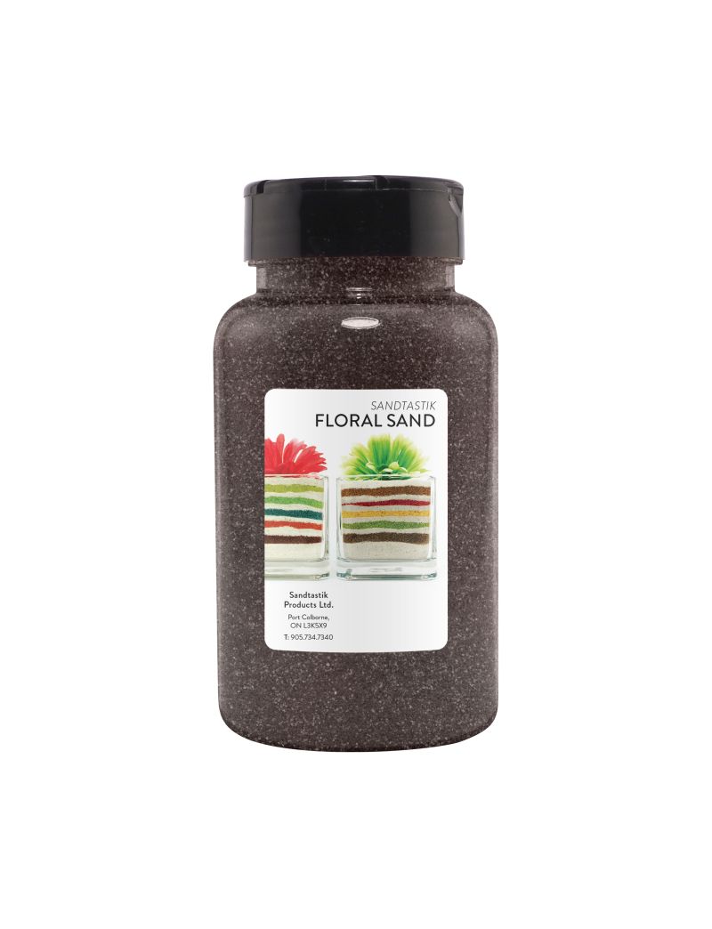 Sandtastik Floral Colored Sand, Graphite-22 oz (623 g)