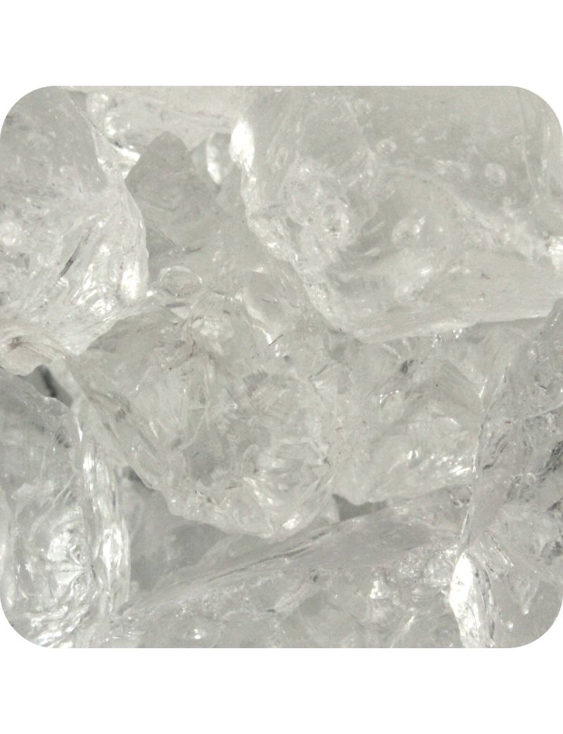 Sandtastik Colored ICE Decorative Glass Gems, Clear Cubes
