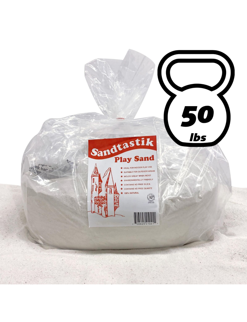 Sandtastik Sparkling White Play Sand, 50 lb (22.7 kg)