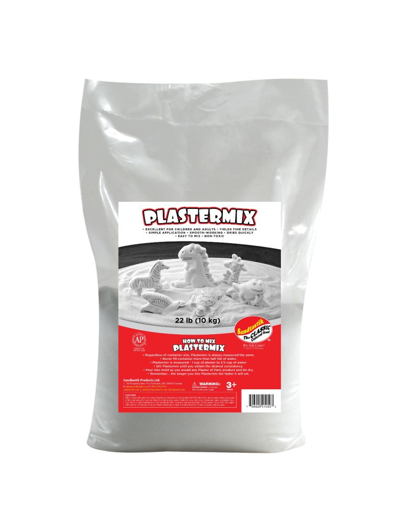 Plastermix White Plaster of Paris Casting Material, 22 lb (10 kg)