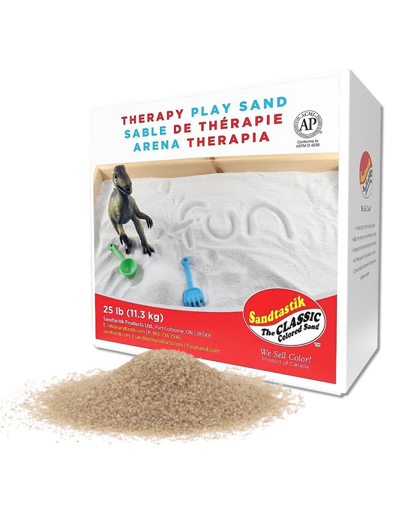 Sandtastik Coarse Therapy Play Sand, Beach, 25 lb (11.3 kg)