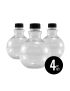 Round Bulb Sand Art Bottles, Set of 4