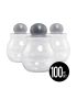 Fancy Round Bulb Sand Art Bottles, Set of 100