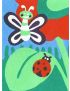 Peel 'N Stick Adhesive Sand Art Board, Butterfly & Ladybug (5-in x 7-in)