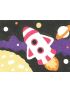 Peel 'N Stick Adhesive Sand Art Board, Rocket Over the Moon (5-in x 7-in)