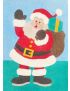 Peel 'N Stick Adhesive Sand Art Board, Santa (5-in x 7-in)