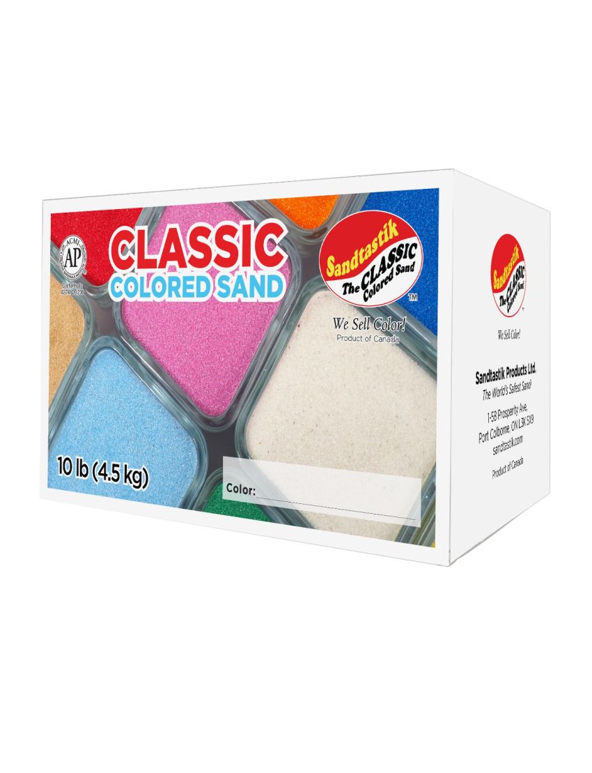 Sandtastik Sparkling White Play Sand, 10 lb (4.5 kg)