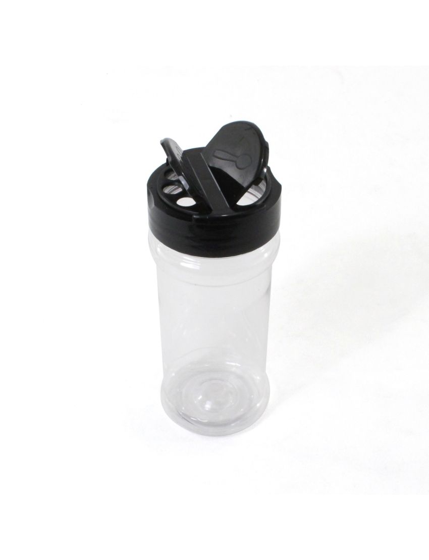 12 oz Refillable Plastic Bottle with Shake or Pour Lid, Set of 8