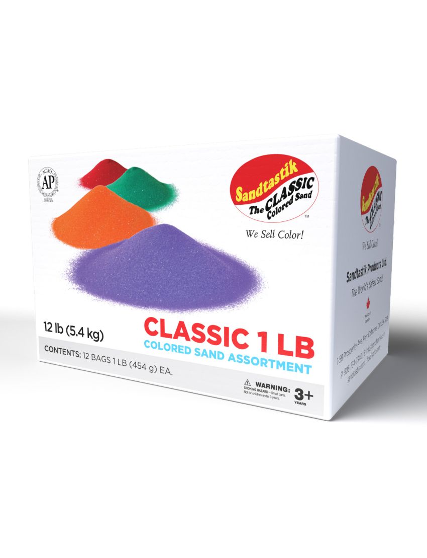 Multi-Color Sand Assortment Class Pack #1, 12-Pieces