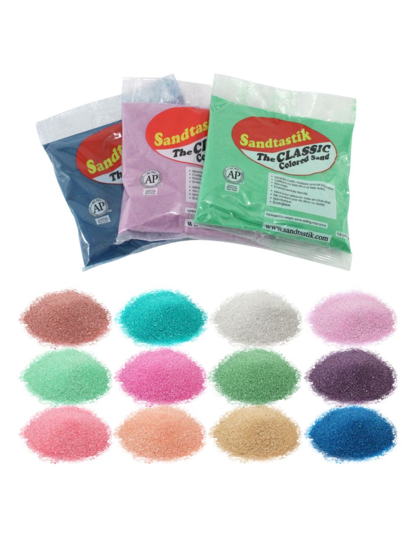 Multi-Color Sand Assortment Class Pack #2, 12-Pieces