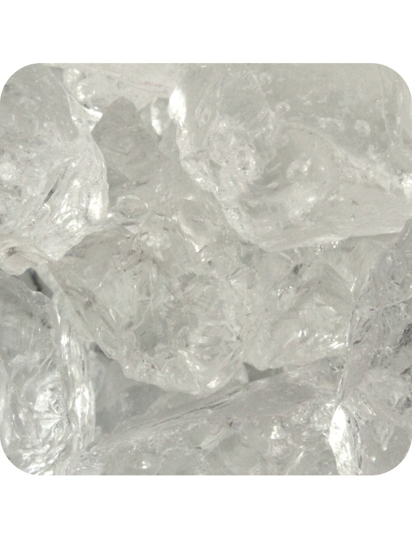 Sandtastik Colored ICE Decorative Glass Gems, Clear Cubes