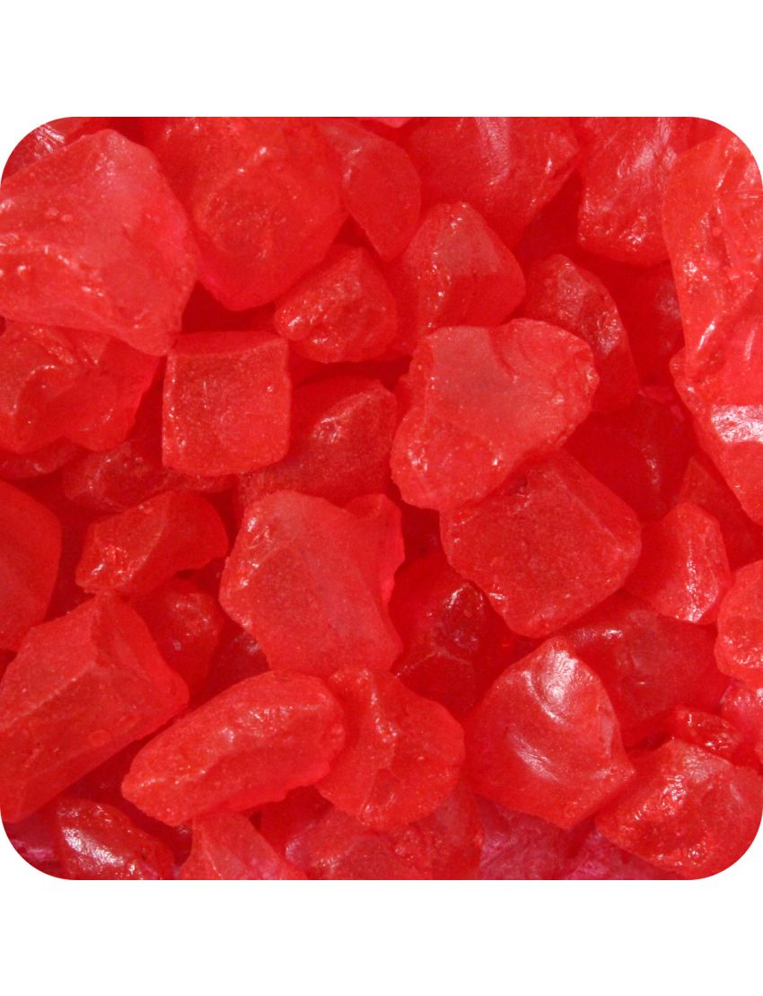 Sandtastik Colored ICE Decorative Glass Gems, Red