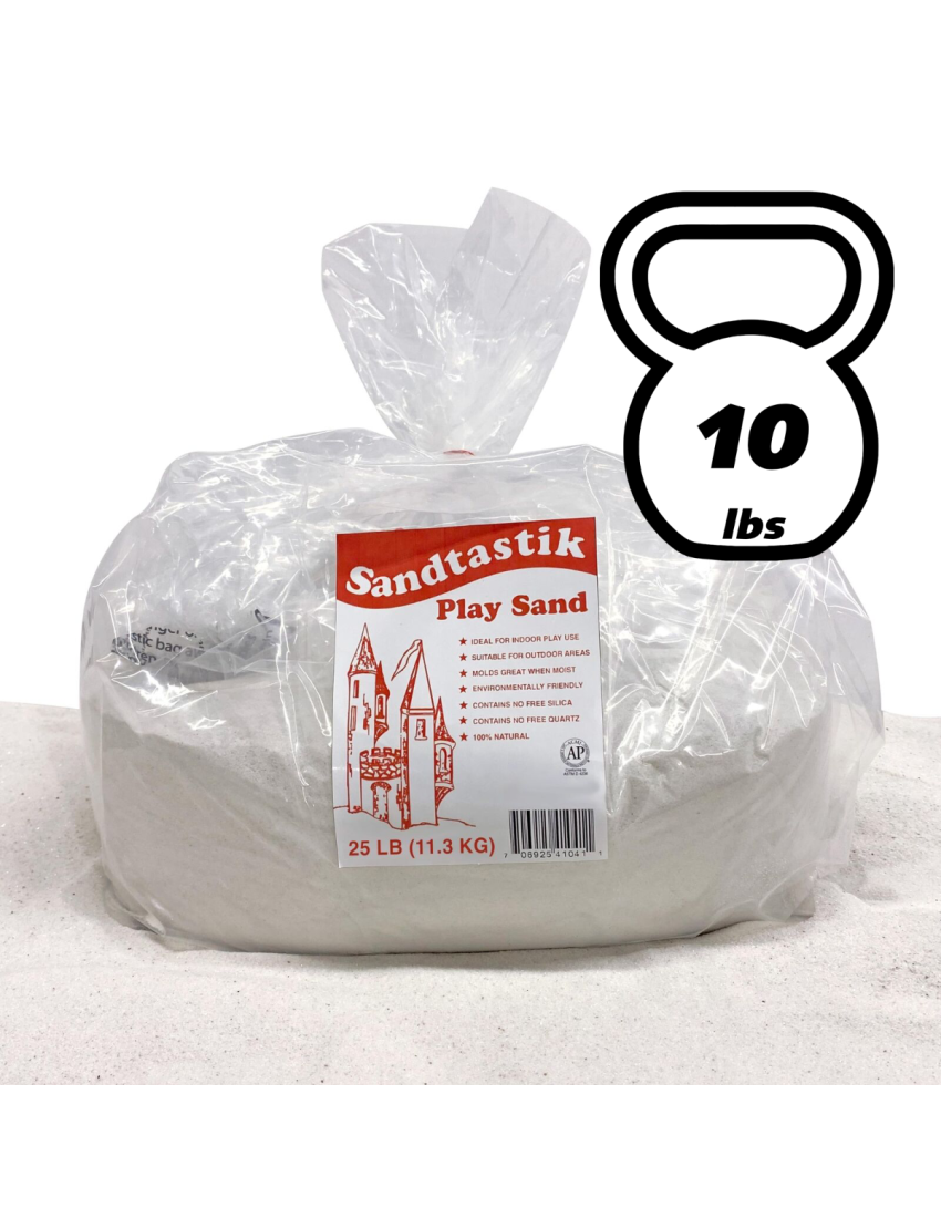 Sandtastik Sparkling White Play Sand, 10 lb (4.5 kg)