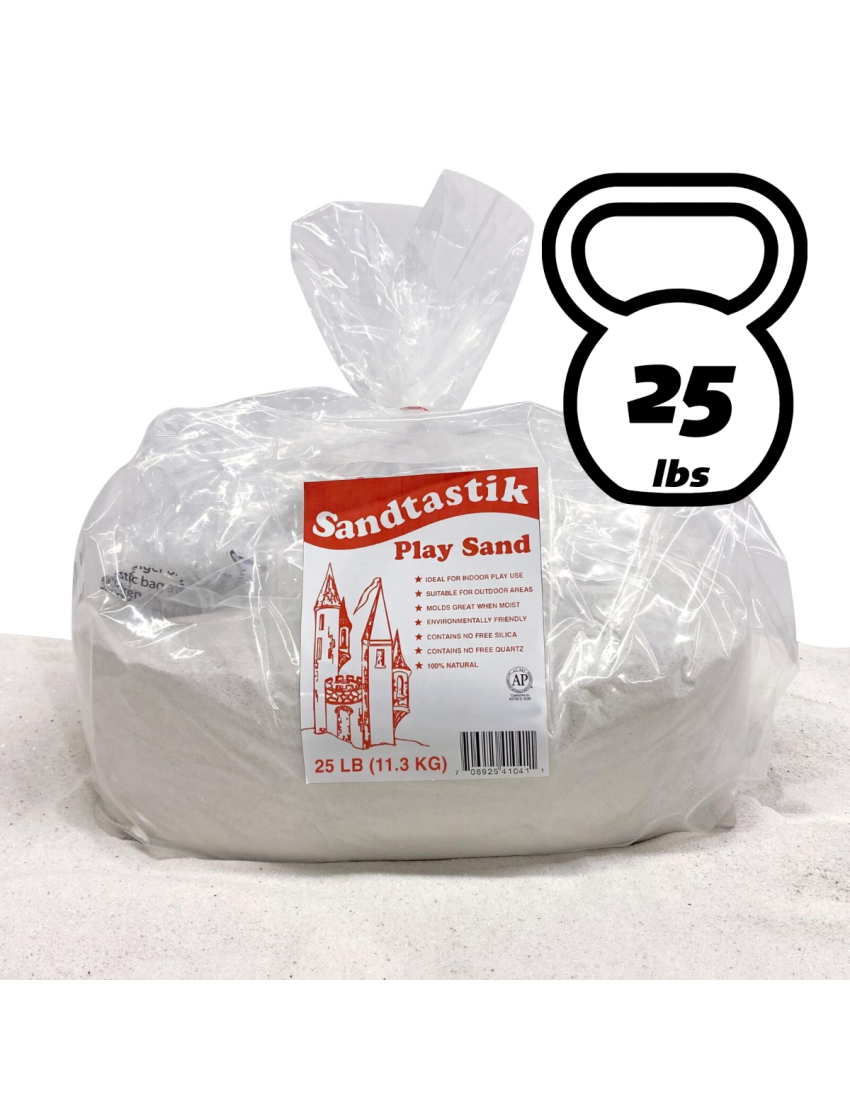 Sandtastik Sparkling White Play Sand, 25 lb (11.3 kg)
