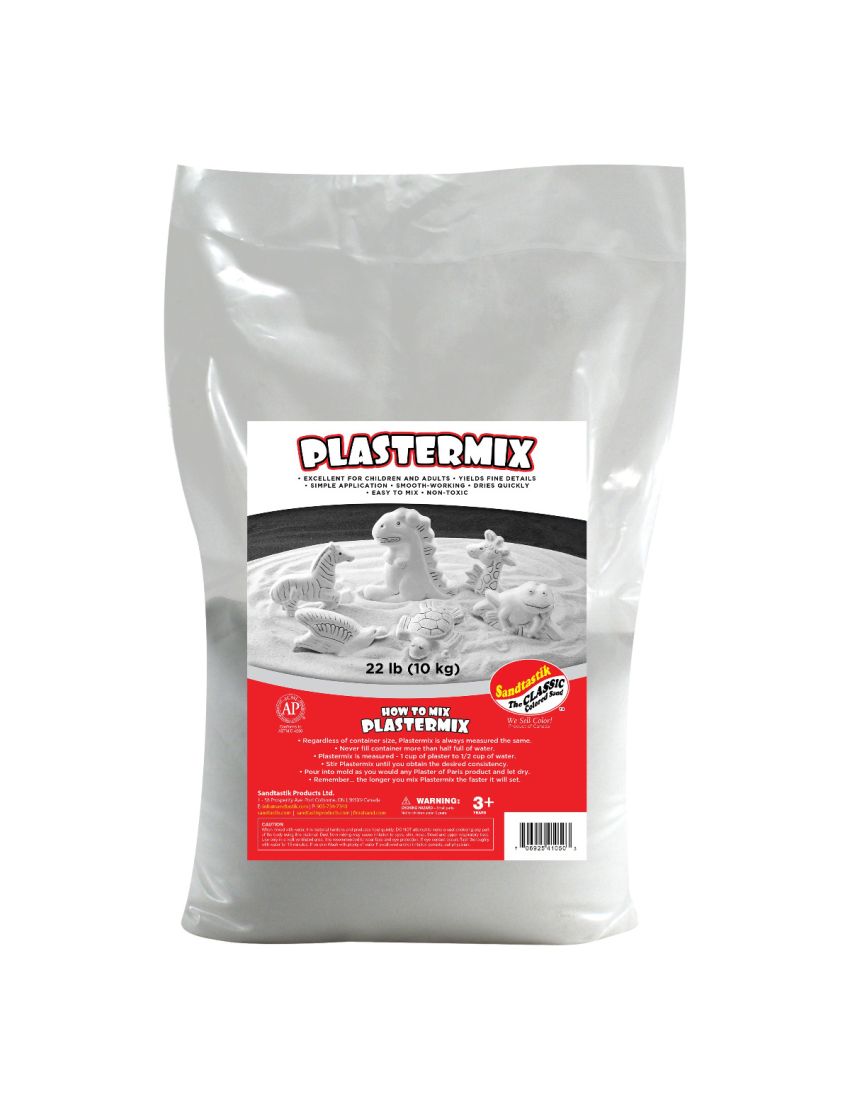 Plastermix White Plaster of Paris Casting Material, 22 lb (10 kg)