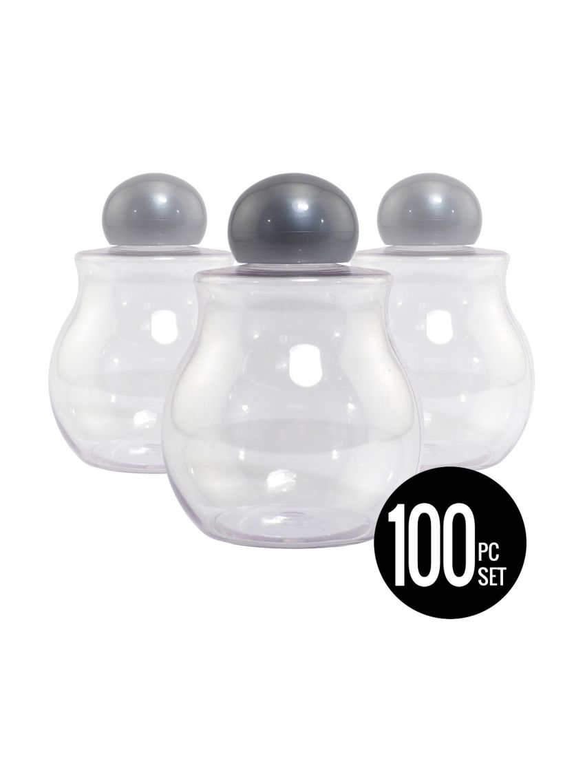 Fancy Round Bulb Sand Art Bottles, Set of 100