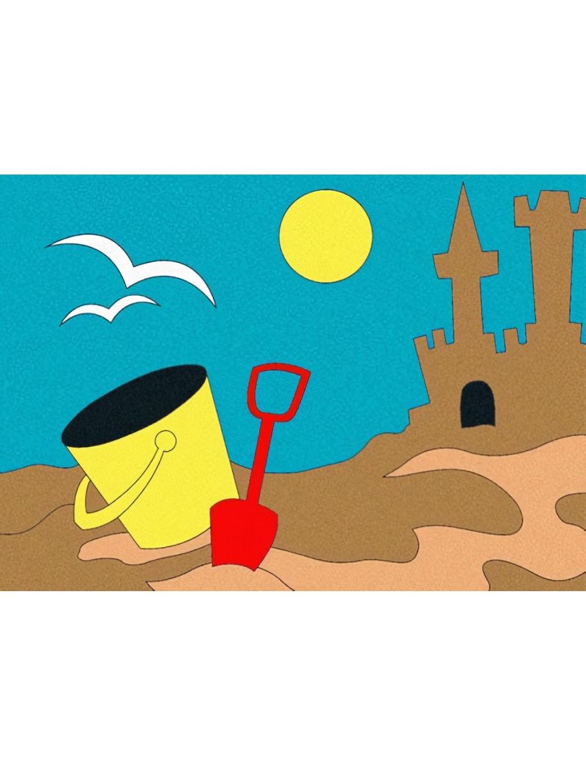 Peel 'N Stick Adhesive Sand Art Board, At The Beach (5-in x 7-in)