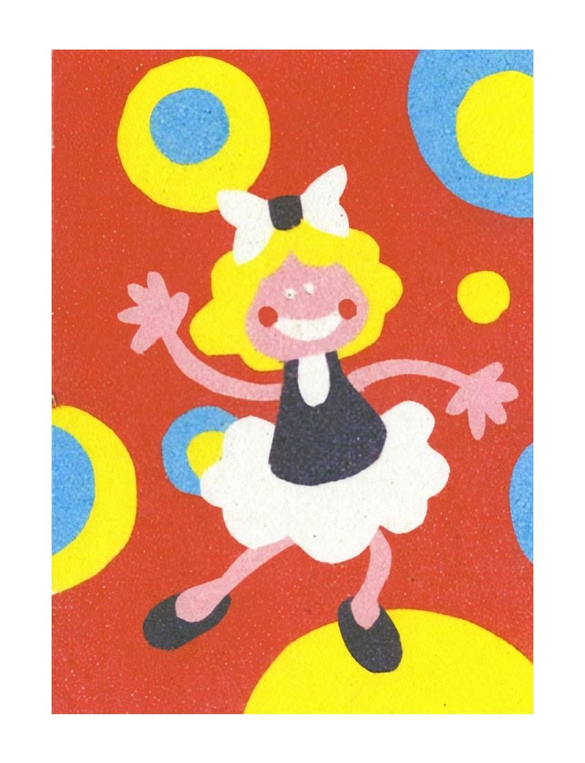 Peel 'N Stick Adhesive Sand Art Board, Dancing Girls (5-in x 7-in)