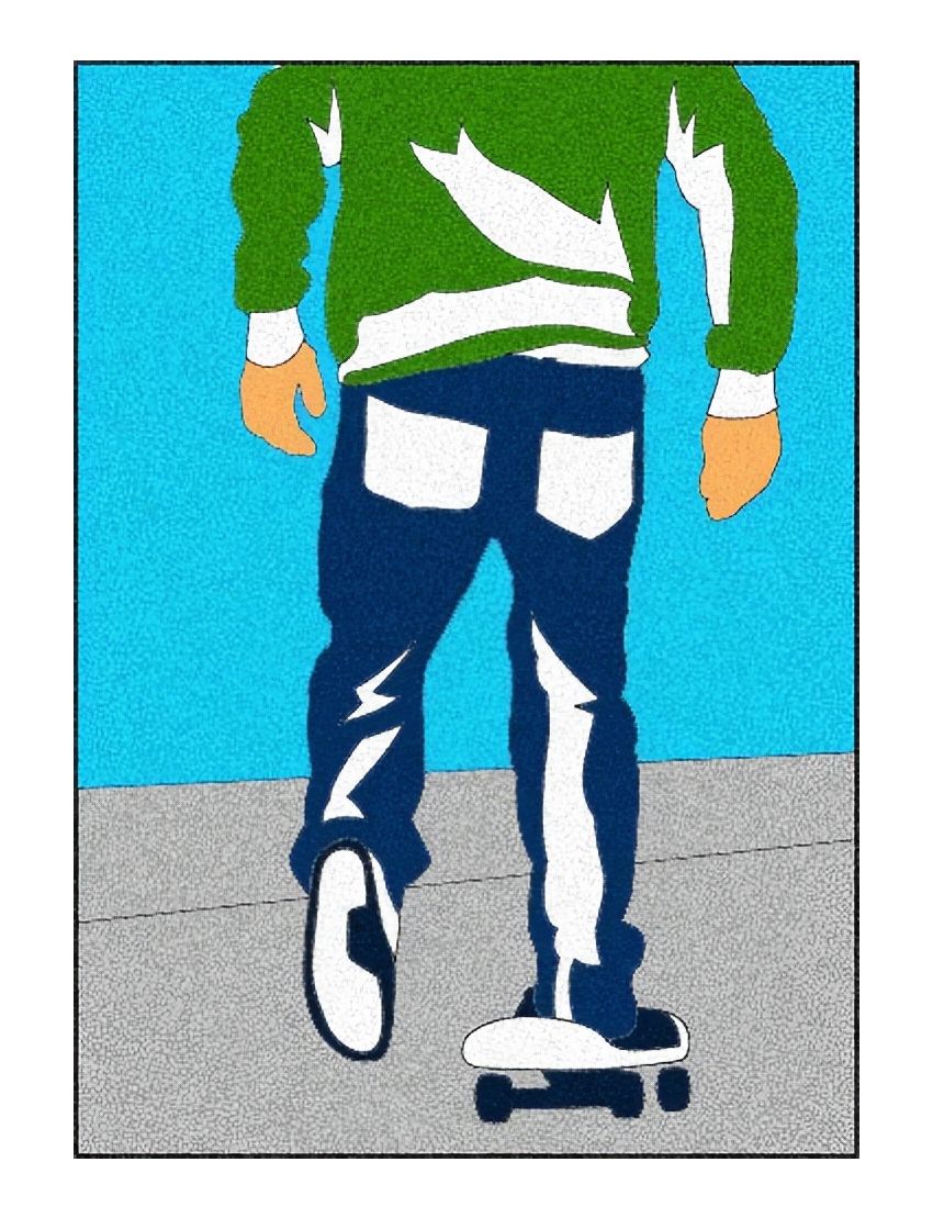 Peel 'N Stick Adhesive Sand Art Board, Skater Dude (5-in x 7-in)