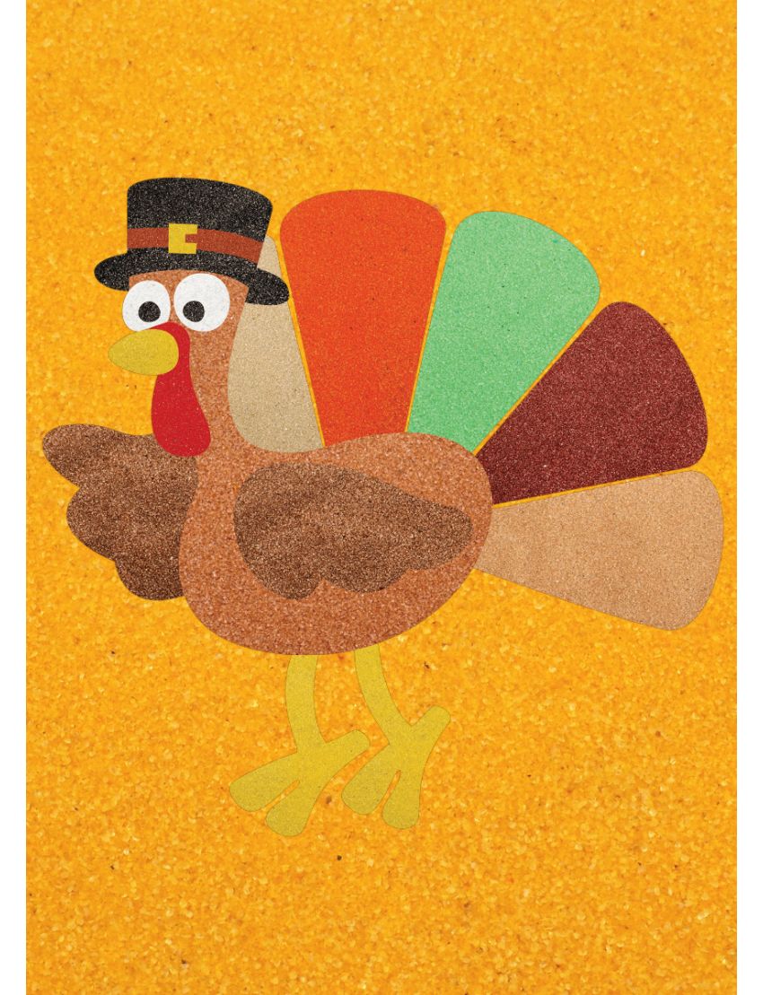 Peel 'N Stick Adhesive Sand Art Board, Feathered Friend (5-in x 7-in)