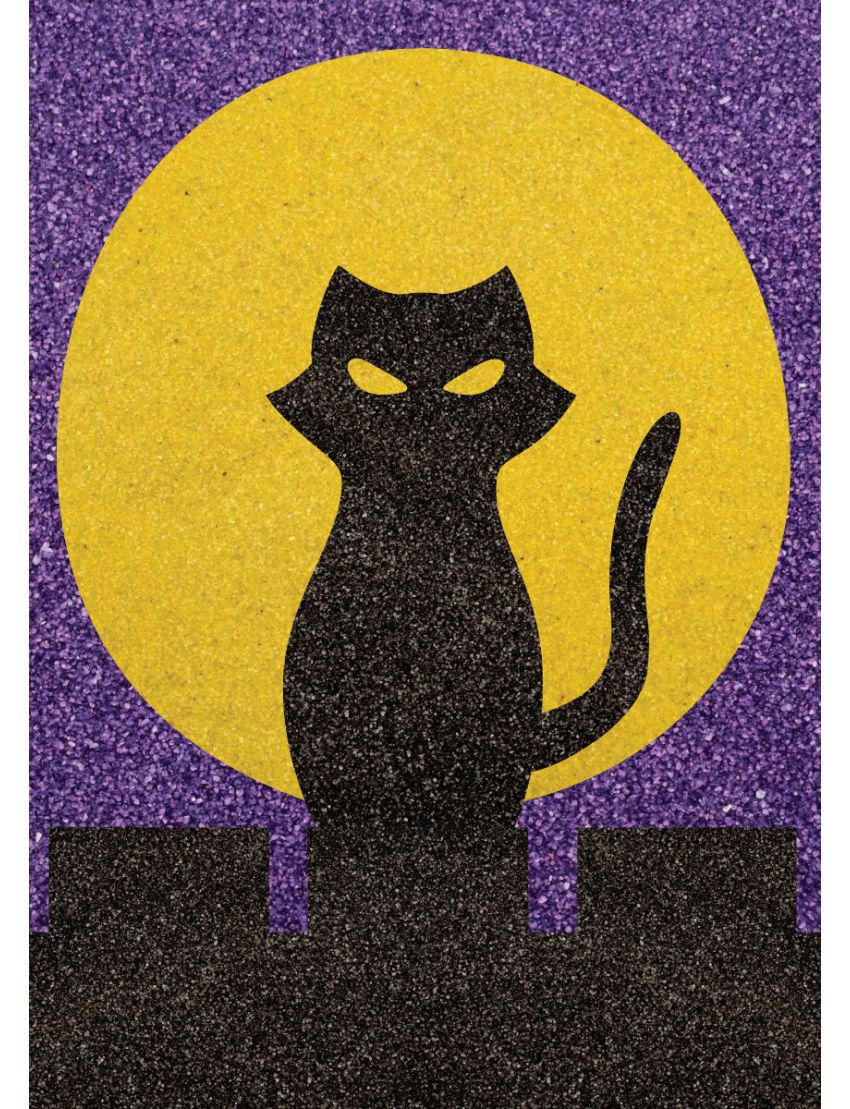 Peel 'N Stick Adhesive Sand Art Board, The Cat and the Moon (5-in x 7-in)