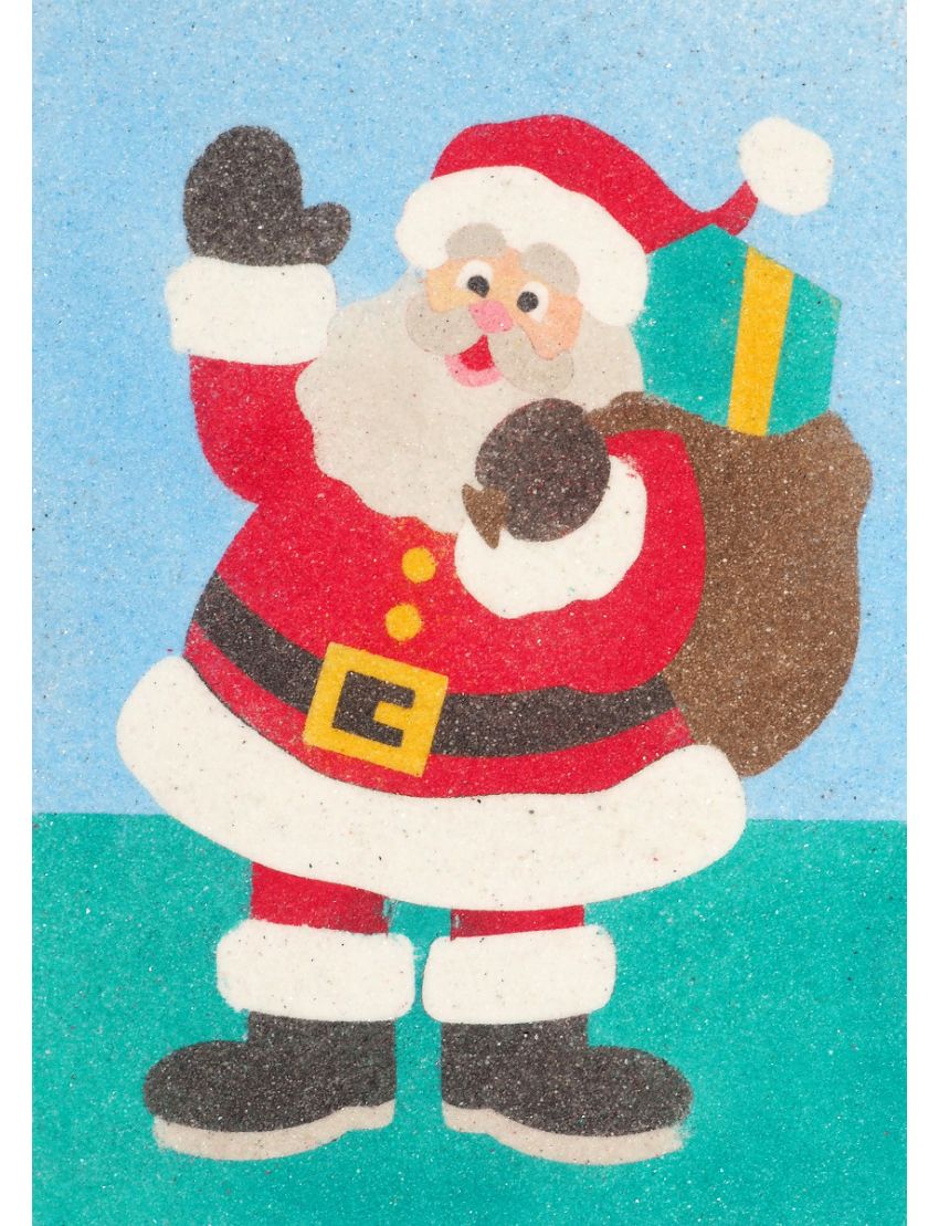 Peel 'N Stick Adhesive Sand Art Board, Santa (5-in x 7-in)