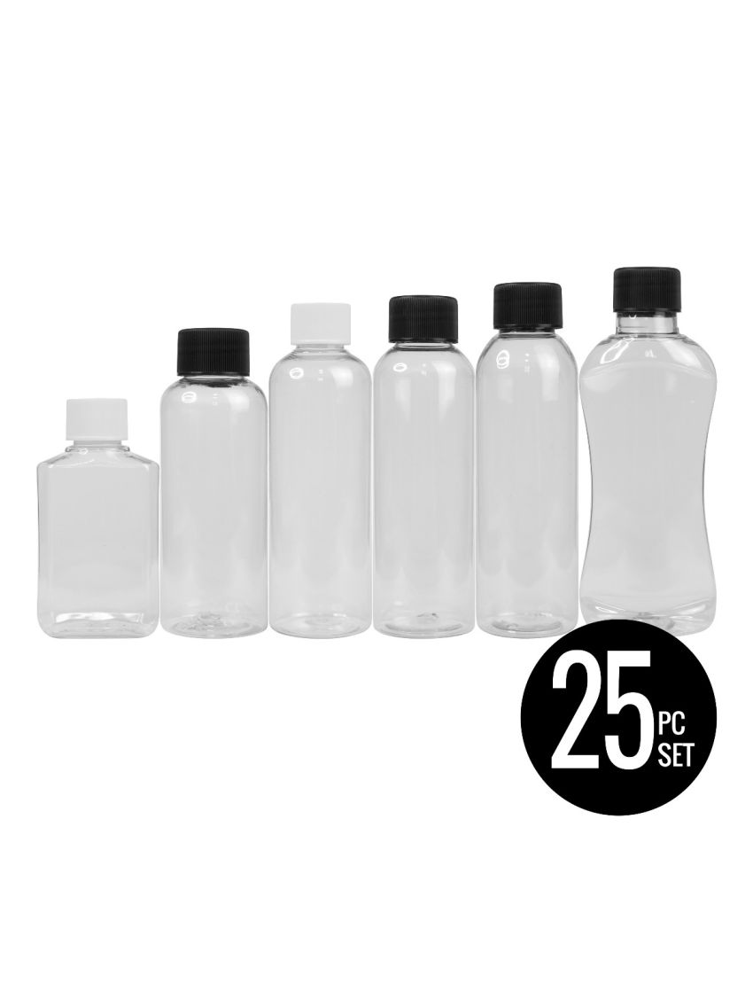 Assorted Shapes Sand Art Bottles, Set of 25